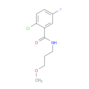 Benzamide, 2-chloro-5-fluoro-N-(3-methoxypropyl)-