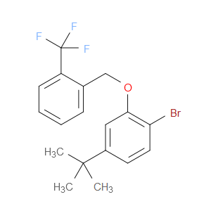 1-bromo-4-(tert-butyl)-2-((2-(trifluoromethyl)benzyl)oxy)benzene
