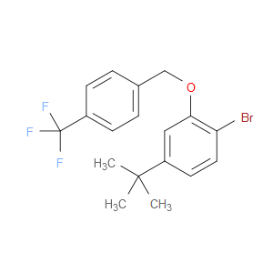 1-bromo-4-(tert-butyl)-2-((4-(trifluoromethyl)benzyl)oxy)benzene