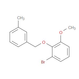 1-bromo-3-methoxy-2-((3-methylbenzyl)oxy)benzene