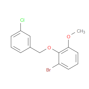 1-bromo-2-((3-chlorobenzyl)oxy)-3-methoxybenzene