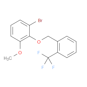 1-bromo-3-methoxy-2-((2-(trifluoromethyl)benzyl)oxy)benzene