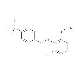 1-bromo-3-methoxy-2-((4-(trifluoromethyl)benzyl)oxy)benzene