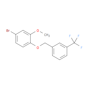 4-bromo-2-methoxy-1-((3-(trifluoromethyl)benzyl)oxy)benzene