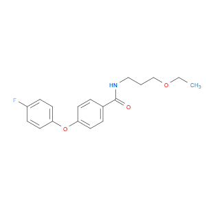 N-(3-Ethoxypropyl)-4-(4-fluorophenoxy)benzamide