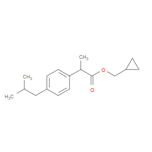 Cyclopropylmethyl α-methyl-4-(2-methylpropyl)benzeneacetate