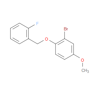 2-bromo-1-((2-fluorobenzyl)oxy)-4-methoxybenzene