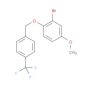 2-bromo-4-methoxy-1-((4-(trifluoromethyl)benzyl)oxy)benzene