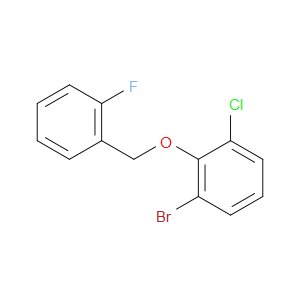 1-bromo-3-chloro-2-((2-fluorobenzyl)oxy)benzene