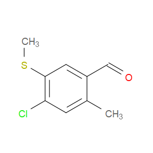 4-chloro-2-methyl-5-(methylthio)benzaldehyde