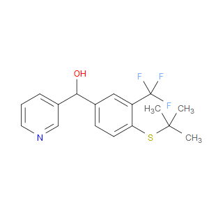 (4-(tert-butylthio)-3-(trifluoromethyl)phenyl)(pyridin-3-yl)methanol