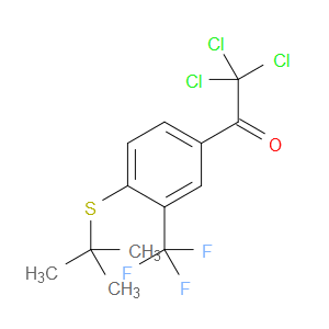 1-(4-(tert-butylthio)-3-(trifluoromethyl)phenyl)-2,2,2-trichloroethanone