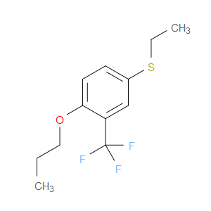 ethyl(4-propoxy-3-(trifluoromethyl)phenyl)sulfane