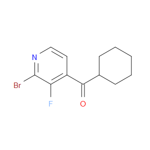 (2-bromo-3-fluoropyridin-4-yl)(cyclohexyl)methanone