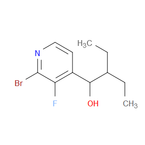 1-(2-bromo-3-fluoropyridin-4-yl)-2-ethylbutan-1-ol