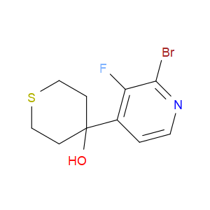 4-(2-bromo-3-fluoropyridin-4-yl)tetrahydro-2H-thiopyran-4-ol