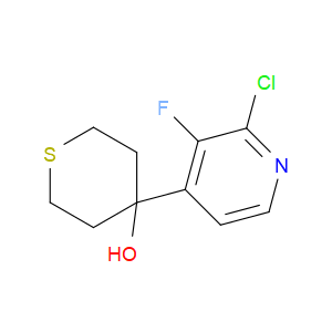 4-(2-chloro-3-fluoropyridin-4-yl)tetrahydro-2H-thiopyran-4-ol