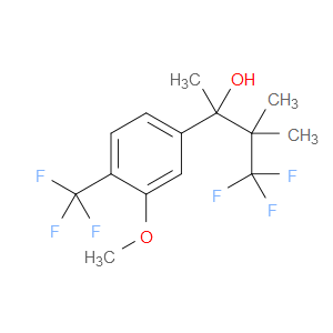4,4,4-trifluoro-2-(3-methoxy-4-(trifluoromethyl)phenyl)-3,3-dimethylbutan-2-ol