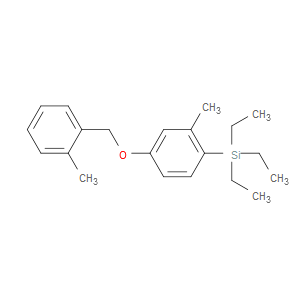 triethyl(2-methyl-4-((2-methylbenzyl)oxy)phenyl)silane
