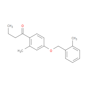 1-(2-methyl-4-((2-methylbenzyl)oxy)phenyl)butan-1-one