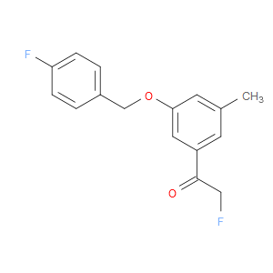2-fluoro-1-(3-((4-fluorobenzyl)oxy)-5-methylphenyl)ethanone