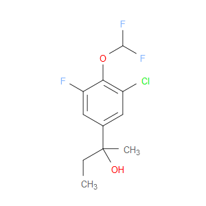 2-(3-chloro-4-(difluoromethoxy)-5-fluorophenyl)butan-2-ol