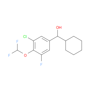 (3-chloro-4-(difluoromethoxy)-5-fluorophenyl)(cyclohexyl)methanol