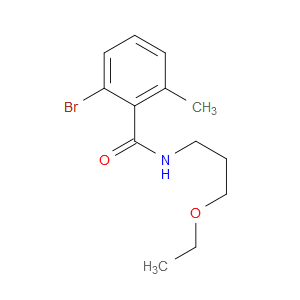 2-Bromo-N-(3-ethoxypropyl)-6-methylbenzamide
