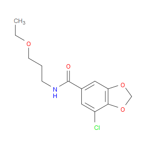 7-Chloro-N-(3-ethoxypropyl)-1,3-benzodioxole-5-carboxamide