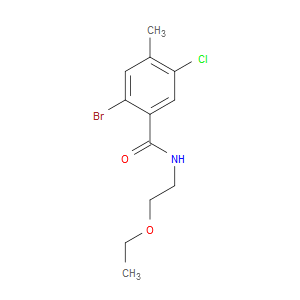 2-Bromo-5-chloro-N-(2-ethoxyethyl)-4-methylbenzamide