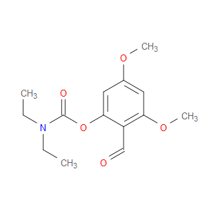 Carbamic acid, diethyl-, 2-formyl-3,5-dimethoxyphenyl ester