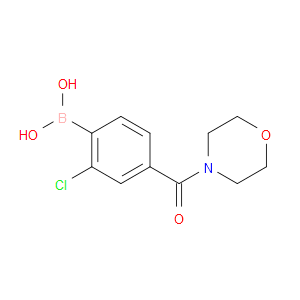 2-Chloro-4-(4-morpholinylcarbonyl)benzeneboronic acid