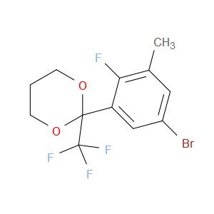 2-(5-bromo-2-fluoro-3-methylphenyl)-2-(trifluoromethyl)-1,3-dioxane