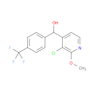 (3-chloro-2-methoxypyridin-4-yl)(4-(trifluoromethyl)phenyl)methanol