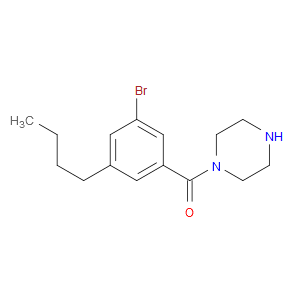 (3-bromo-5-butylphenyl)(piperazin-1-yl)methanone