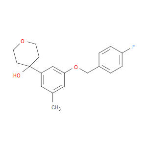 4-(3-((4-fluorobenzyl)oxy)-5-methylphenyl)tetrahydro-2H-pyran-4-ol