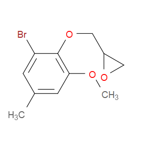 2-((2-bromo-6-methoxy-4-methylphenoxy)methyl)oxirane
