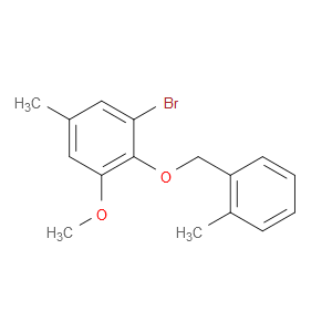 1-bromo-3-methoxy-5-methyl-2-((2-methylbenzyl)oxy)benzene