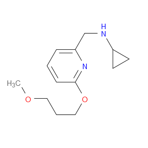 N-Cyclopropyl-6-(3-methoxypropoxy)-2-pyridinemethanamine