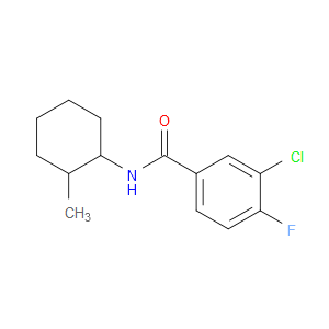 3-Chloro-4-fluoro-N-(2-methylcyclohexyl)benzamide