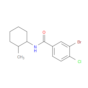 3-Bromo-4-chloro-N-(2-methylcyclohexyl)benzamide