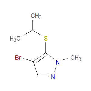 4-bromo-5-(isopropylthio)-1-methyl-1H-pyrazole