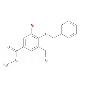 Methyl 3-bromo-5-formyl-4-(phenylmethoxy)benzoate