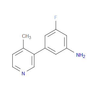 3-Fluoro-5-(4-methyl-3-pyridinyl)benzenamine