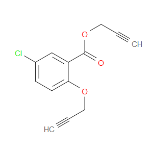 Benzoic acid, 5-chloro-2-(2-propyn-1-yloxy)-, 2-propyn-1-yl ester