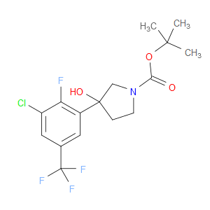tert-butyl 3-(3-chloro-2-fluoro-5-(trifluoromethyl)phenyl)-3-hydroxypyrrolidine-1-carboxylate