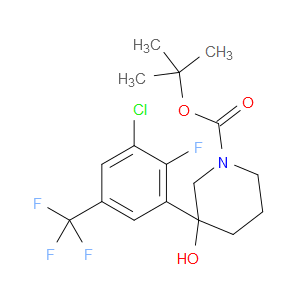 tert-butyl 3-(3-chloro-2-fluoro-5-(trifluoromethyl)phenyl)-3-hydroxypiperidine-1-carboxylate