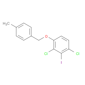 1,3-dichloro-2-iodo-4-((4-methylbenzyl)oxy)benzene
