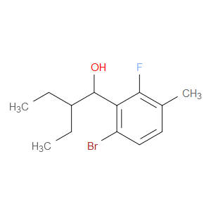 1-(6-bromo-2-fluoro-3-methylphenyl)-2-ethylbutan-1-ol