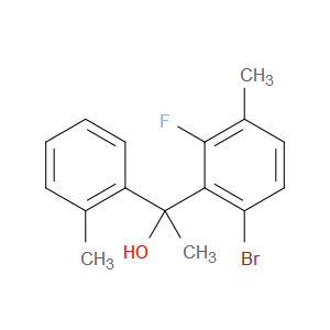 1-(6-bromo-2-fluoro-3-methylphenyl)-1-(o-tolyl)ethanol